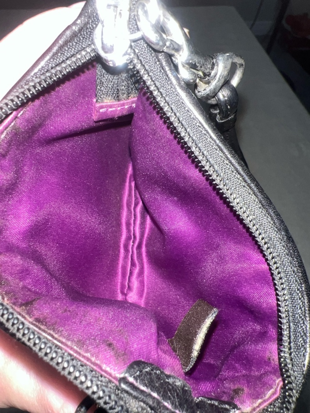 Coach Black Leather Mini Wristlet Crossbody - Picture 5 of 5